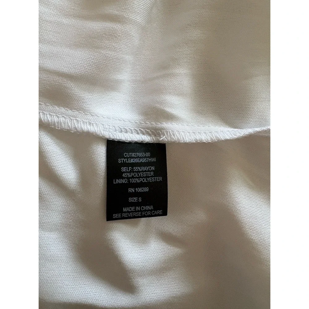 Trixxi‎ Smocked Puff Sleeve Maxi Womens Size S White Tiered Cottagecore Romantic